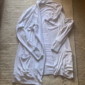 Long Athleta open sweater